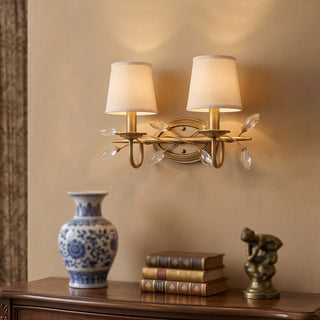 Orlaith Crystal Leaf Sconce