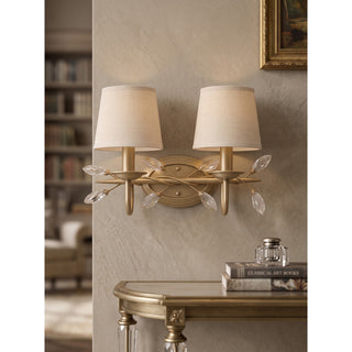 Orlaith Crystal Leaf Sconce