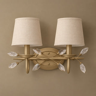 Orlaith Crystal Leaf Sconce