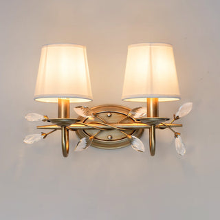Orlaith Crystal Leaf Sconce