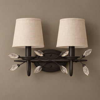 Orlaith Crystal Leaf Sconce