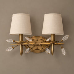 Lacquered Burnished Brass & White