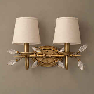 Orlaith Crystal Leaf Sconce