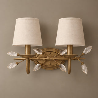 Orlaith Crystal Leaf Sconce