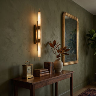 Phaeron Alabaster Vertical Sconce