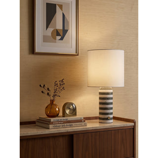 Rivelle Striped Marble Table Lamp