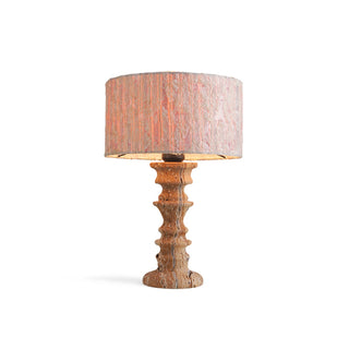 Sahar Travertine Totem Table Lamp
