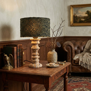 Sahar Travertine Totem Table Lamp – detail 4