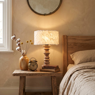 Sahar Travertine Totem Table Lamp – detail 8