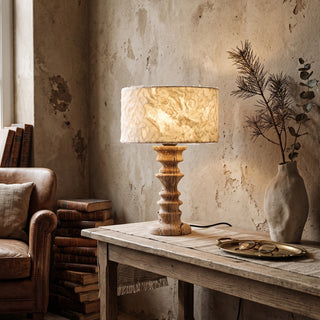 Sahar Travertine Totem Table Lamp – detail 10