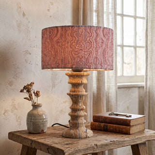Sahar Travertine Totem Table Lamp – detail 12