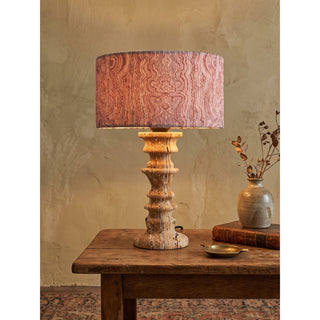 Sahar Travertine Totem Table Lamp – detail 14