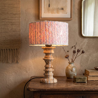 Sahar Travertine Totem Table Lamp – detail 3
