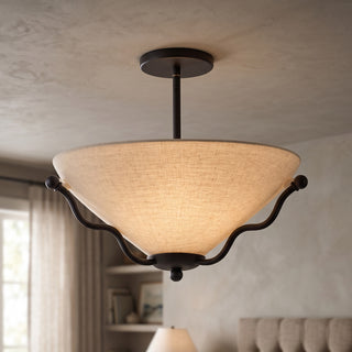 Serpentine Flush Mount Ceiling Light