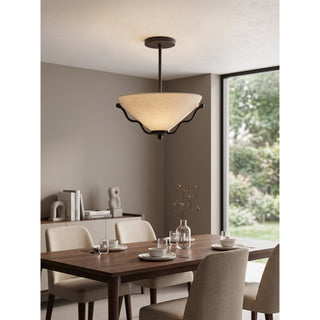 Serpentine Flush Mount Ceiling Light