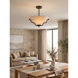 Serpentine Flush Mount Ceiling Light