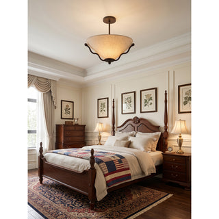 Serpentine Flush Mount Ceiling Light