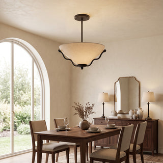 Serpentine Flush Mount Ceiling Light
