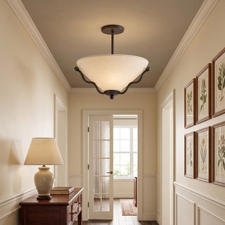 Serpentine Flush Mount Ceiling Light