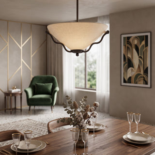 Serpentine Flush Mount Ceiling Light