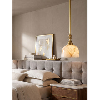 Solyra Alabaster Bell Pendant Lamp