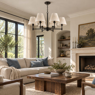Sorelis Pleated Fabric Chandelier