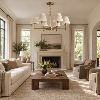 Sorelis Pleated Fabric Chandelier
