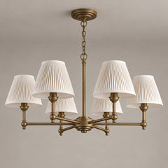 Antiqued Brass & White