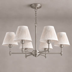 Satin Nickel & White