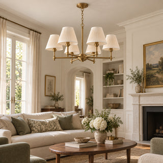 Sorelis Pleated Fabric Chandelier