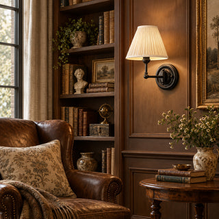 Sorelis Pleated Fabric Sconce