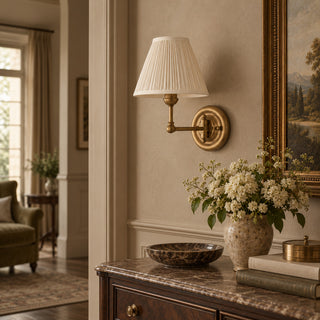 Sorelis Pleated Fabric Sconce