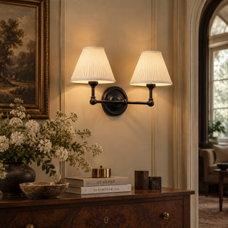 Sorelis Pleated Fabric Sconce