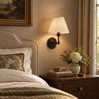 Sorelis Pleated Fabric Sconce