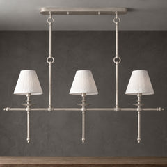 Satin Nickel & White