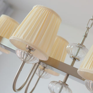 Valerine Pleated Scroll Linear Chandelier