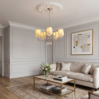 Valerine Pleated Scroll Chandelier