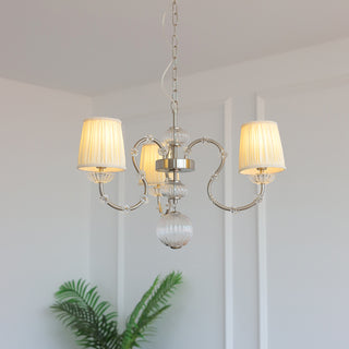 Valerine Pleated Scroll Chandelier
