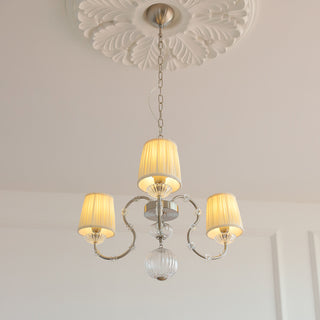 Valerine Pleated Scroll Chandelier