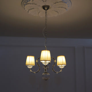 Valerine Pleated Scroll Chandelier