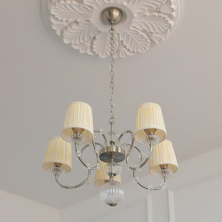Valerine Pleated Scroll Chandelier