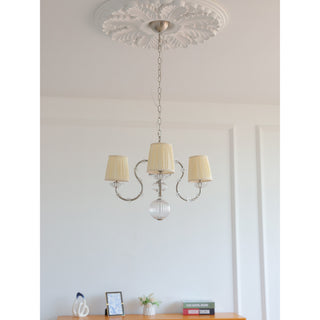 Valerine Pleated Scroll Chandelier