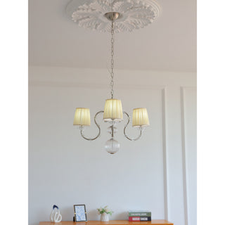 Valerine Pleated Scroll Chandelier
