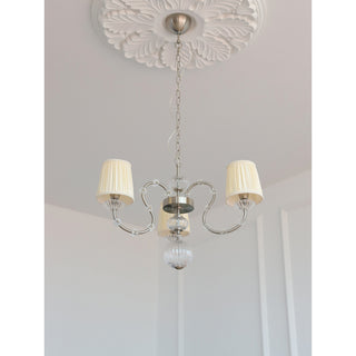 Valerine Pleated Scroll Chandelier