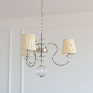 Valerine Pleated Scroll Chandelier