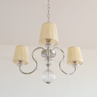 Valerine Pleated Scroll Chandelier