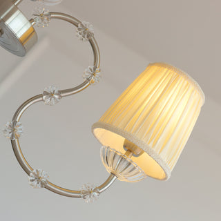 Valerine Pleated Scroll Chandelier
