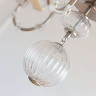 Valerine Pleated Scroll Chandelier