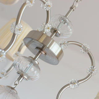 Valerine Pleated Scroll Chandelier