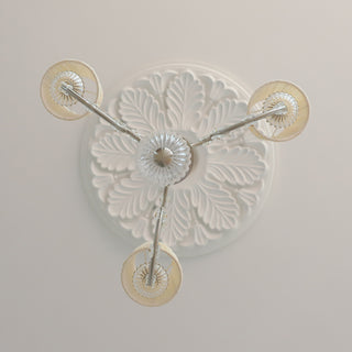 Valerine Pleated Scroll Chandelier